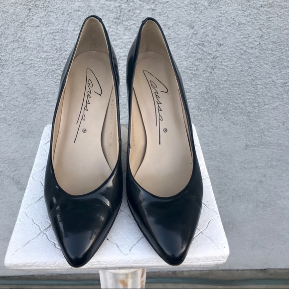 Caressa Patent Leather Black Pumps - Size 7.5 - Picture 6 of 7
